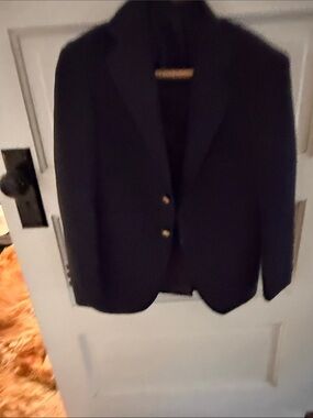 Talbots Kids Dark Navy Jacket with Multicolor Logo